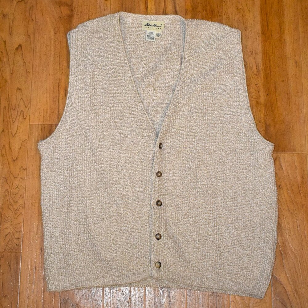 Eddie Bauer Men's‎ Tall Knit Sweater Vest Sz XL